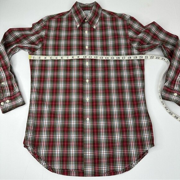 Brooks Brothers Men’s Red Plaid Career Regent The Original Polo Shirt S/C41 - Picture 8 of 9